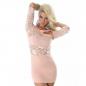 Preview: 38 M sexy GoGo Kleid Minikleid Zartes Lachsrosa Rückenfrei 38 M