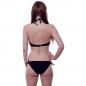Mobile Preview: Sexy Neckholder Bikini Set Push Up Bandeau Bügel animal print gepolsterter Swimwear zum Binden