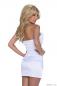 Mobile Preview: sexy Kleid Minikleid Abendkleid Partykleid mit Pailletten 34 36 S weiß