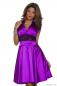 Preview: 36 S Neckholder-Kleidsexy Neckholder-Kleid Kleid Minikleid Abendkleid Partykleid mit Spitze 36 S lila