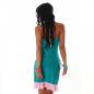 Preview: sexy GoGo Kleid Minikleid Latinakleid Sommerkleid Latino JELA LONDON 34 / 36 grün / rosa