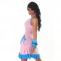 Preview: sexy GoGo Kleid Minikleid Latinakleid Sommerkleid Latino JELA LONDON 34 / 36 rosa / blau