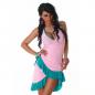 Preview: sexy GoGo Kleid Minikleid Latinakleid Sommerkleid Latino JELA LONDON 34 / 36 rosa / grün