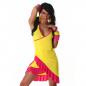 Preview: sexy GoGo Kleid Minikleid Latinakleid Sommerkleid Latino JELA LONDON 34 / 36 gelb / pink