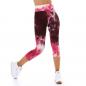 Preview: Sexy 3/4 Sportleggings Push-Up Leggings Fitnesshose Sporthose Yogahose multicolor Pink