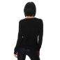 Mobile Preview: Sexy Damen Longpulli Pullover 36 38 S M schwarz