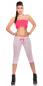 Preview: Sexy KouCla Sweat Caprihose "Boss" Capris mit Schriftzug  Fitnesshose Sporthose Yogahose pink