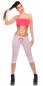 Preview: Sexy KouCla Sweat Caprihose "Boss" Capris mit Schriftzug  Fitnesshose Sporthose Yogahose pink