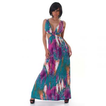 sexy Kleid Sommerkleid Strandkleid MAXIKLEID Summer Beach Sun MAXI Dress 34 36 OS PANACHER