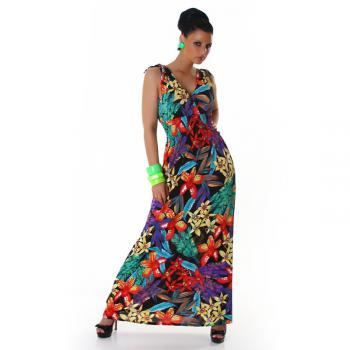 Latinakleid Sommerkleid Latino Latina Kleid Tanzkleid Abendkleid Maxikleid Maxi Kleid OS 34 36 JELA LONDON