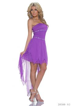 sexy Kleid Minikleid Chiffon-Minikleid Sommerkleid lila 34 36 38