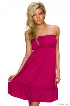 Kleid Sommerkleid Strandkleid Minikleid Bandeau-Kleid Party Sun Dress Longshirt rot sexy