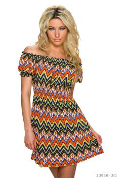 Kleid Sommerkleid Strandkleid Minikleid Party Sun Dress Longshirt bunt sexy