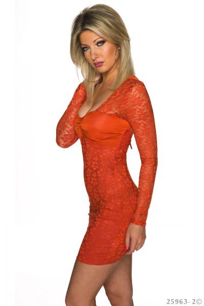 sexy Kleid Minikleid Cocktailkleid Exklusives Partykleid  rot 34 36
