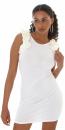 Sexy Kleid Minikleid Partykleid Mini Kleid Creme